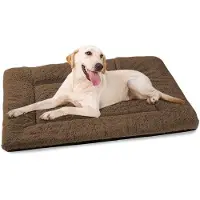 OEM Weiches Hundebett 90x60cm braun Anti-Rutsch