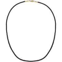 Nenalina Halskette Seidenband Kette Basic Kombinierbar 925 Silber Nenalina Gold
