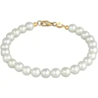 Elli Armband Muschelkernperlen 925 Sterling Silber Elli Gold