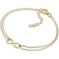 Elli Armband Infinity Symbol Love Unendlich 925 Sterling Silber Elli Gold