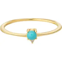 Cai Damen-Damenring 925er Silber 1 Türkis CAI Gold