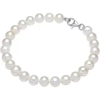 Valero Pearls Armband - Sterling Silber Perlen-Armband Süßwasser-Zuchtperl - Gr. 21 CM - in Weiß - für Damen