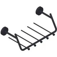 Giese Gifix Uno Gästehandtuchkorb 33076-14 mit 5 Haken, schwarz matt