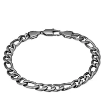 True Rebels Armband aus Edelstahl in gunmetal | Gr.: 21 cm