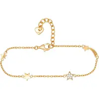 Cai Damen-Armband 925er Silber 6 Zirkonia CAI Gold