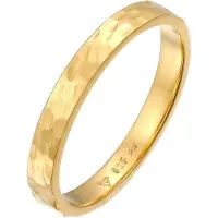Elli Ring Pinky Ring Gehämmert 925 Silber Elli Gold