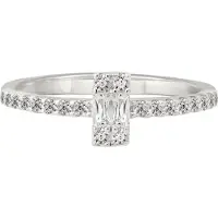 Cai Ring 925/- Sterling Silber Zirkonia Glänzend CAI Weiß