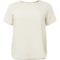 ONLY Carmakoma Shirtbluse "CARVICA SS TOP WVN NOOS" Materialmix, regular fit