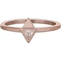 Cai Ring 925/- Sterling Silber Zirkonia Glänzend CAI Rot