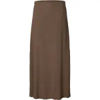 Selected Damen Röcke Slfviva Hw Ankle Linen Blend Skirt - Bruin - Größe 38