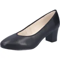Rieker Damen Pumps mit runder Zehenform und Blockabsatz 44650, Größe:42 EU, Farbe:Schwarz