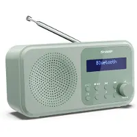 Sharp DR-P420 Tokyo DAB+ Digitalradio Bluetooth Lautsprecher UKW DAB Wecker Dual-Alarm grün