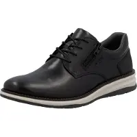 Rieker Schnürhalbschuhe bequem in schwarz, Gr. 43