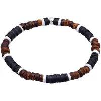 KUZZOI Armband Herren Sterlingsilber braun, 23 664674-0001-00230