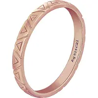 Cai Ring 925 Silber rosévergoldet Dreiecke Stacking