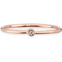 Cai Ring 925/- Sterling Silber Zirkonia weiß rotvergoldet CAI Rot