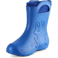Ladeheid Damen federleichte Eva Gummistiefel Regenschuhe gefüttert LA-CA-12 (Blau, 38/39 EU)