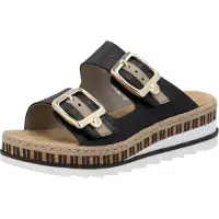 Rieker Leder-Sandalen mit Keilabsatz „Montreux“