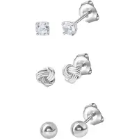 Celesta Paar Ohrstecker , weiß (weiß, weiß), Ohrringe, Damen, one-size, Silber 925 (Sterlingsilber), Paar Ohrstecker
