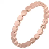 Cai Ring 925/- Sterling Silber ohne Stein Glänzend CAI Rot