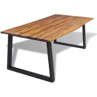 vidaXL Esstisch Massivholz Akazie 200x90 cm