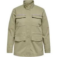 ONLY Carmakoma Jeansjacke in Silver Sage | Gr.: 44
