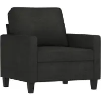 vidaXL Sessel Schwarz 60 cm Stoff