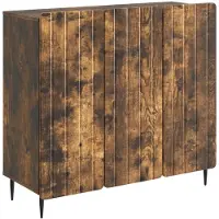 vidaXL Sideboard Geräucherte Eiche 89 x 34,5 x 82 cm Holzwerkstoff