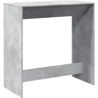vidaXL Bartisch Betongrau 102x50x103,5 cm Holzwerkstoff