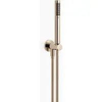 Dornbracht Schlauchbrausegarnitur mit integriertem Brausehalter, flowReduce, Durchfluss 6,8 l/min, 27802660-470010, Farbe: Champagne