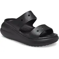 Crocs Classic Crush Sandal 207670-001, Badelatschen, Damen, Schwarz