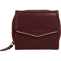 Bruno Banani Geldbörse , Damen, rot, Leder, leicht glänzend, unifarben, Kleinlederwaren Geldbörse, echt Leder