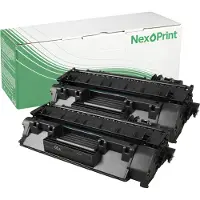 NexoPrint Toner kompatibel zu HP CE505D 05A schwarz LaserJet P 2053DN P 2053 D P 2037 N P 2037 P 2036 N