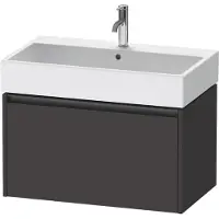 Duravit Ketho.2 Wastafelonderkast 78,4x46x44 cm Supermat Grafiet