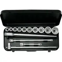 Elora Steckschlüssel-Satz 3/4", zwölfkant, 14-teilig 22-50 mm, -770-S10 MZ