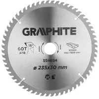 Graphite Widia-Sägeblatt, 235 x 30 mm, 60 Zähne