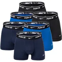 Nike Herren Boxer Shorts, 6er Pack - Trunks, Logobund, Cotton Stretch