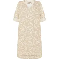 Cartoon Sommerkleid mit Muster in Nature/Cream | Gr.: 38