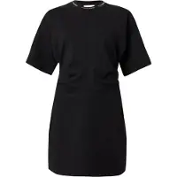 Calvin Klein Short Sleeve Logo Rib Interlock Dress Black Größe: XL | Blusenkleider Outlet | Damen | Schwarz