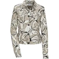 MADELEINE Jackenblazer "Blazer Kurzblazer mit floralem Muster" Knopfmaschetten
