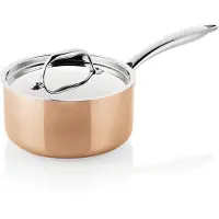 WAS Germany Stielkasserolle mit Deckel Copper 3PLY, Ø 16 cm,