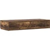vidaXL Bettunterlagen aus Raucheiche 90x36,5x16,5 cm Holzwerkstoff