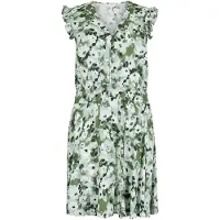 Apricot Minikleid "Florales Minikleid" mit Rüschenärmeln