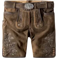 Stockerpoint Trachtenlederhose Bastian in havanna gespeckt | Gr.: 48