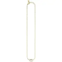 Cai Collier 925/- Sterling Silber Zirkonia weiß 39+3cm Bicolor CAI Gelb