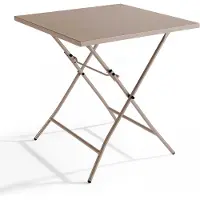 Oviala Tischer Klappbarer Outdoor-Gartentisch Taupe - Palavas