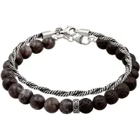 KUZZOI Armband 925 Sterling Silber in Silber | Gr.: 19 cm