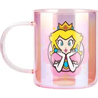 Ginza.se Super Mario - Princess Peach Iridescent Glass Mug