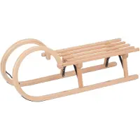 Colint Hörnerrodel 100cm Traditional Rodelschlitten Schlitten Hörner-Rodel