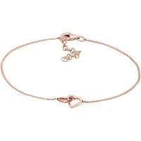 Elli Armband Herz Heart Verschlungen 925 Sterling Silber Elli Rosegold